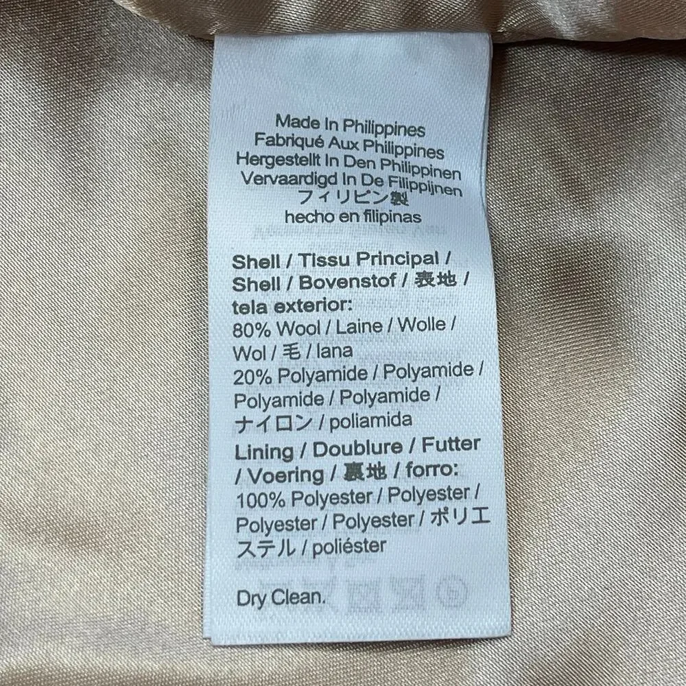 J.Crew TALL Cocoon Coat in Italian Stadium Cloth Sz 2T New $375 Dahlia Pink Wool - Picture 9 of 10
